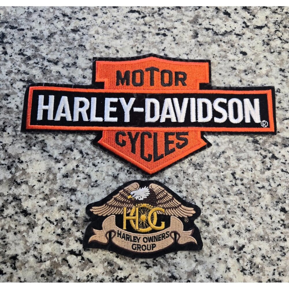 Vintage Harley Davidson & H.O.G. Patches Preowned Motorcycle Memorabilia